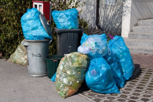 Waste removal trucks operating in South West London